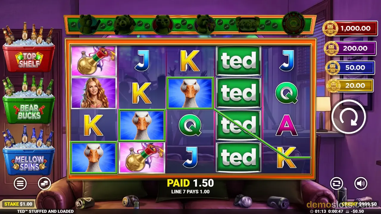 Ted Stuffed & Loaded slot by Blueprint Gaming